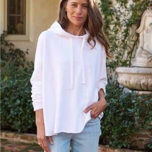 - Frank & Eileen White KANE Capelet Hoodie XS NEW